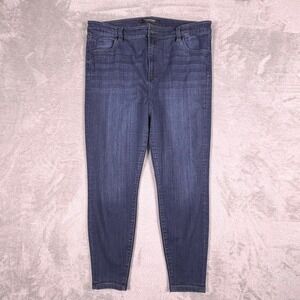 Liverpool LA Skinny Jeans Dunmore Dark High Rise Denim Wmn 16 W35 L26 Minimalist